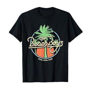 The Beach Boys Fun Fun Fun Black Graphic Band T-Shirt M